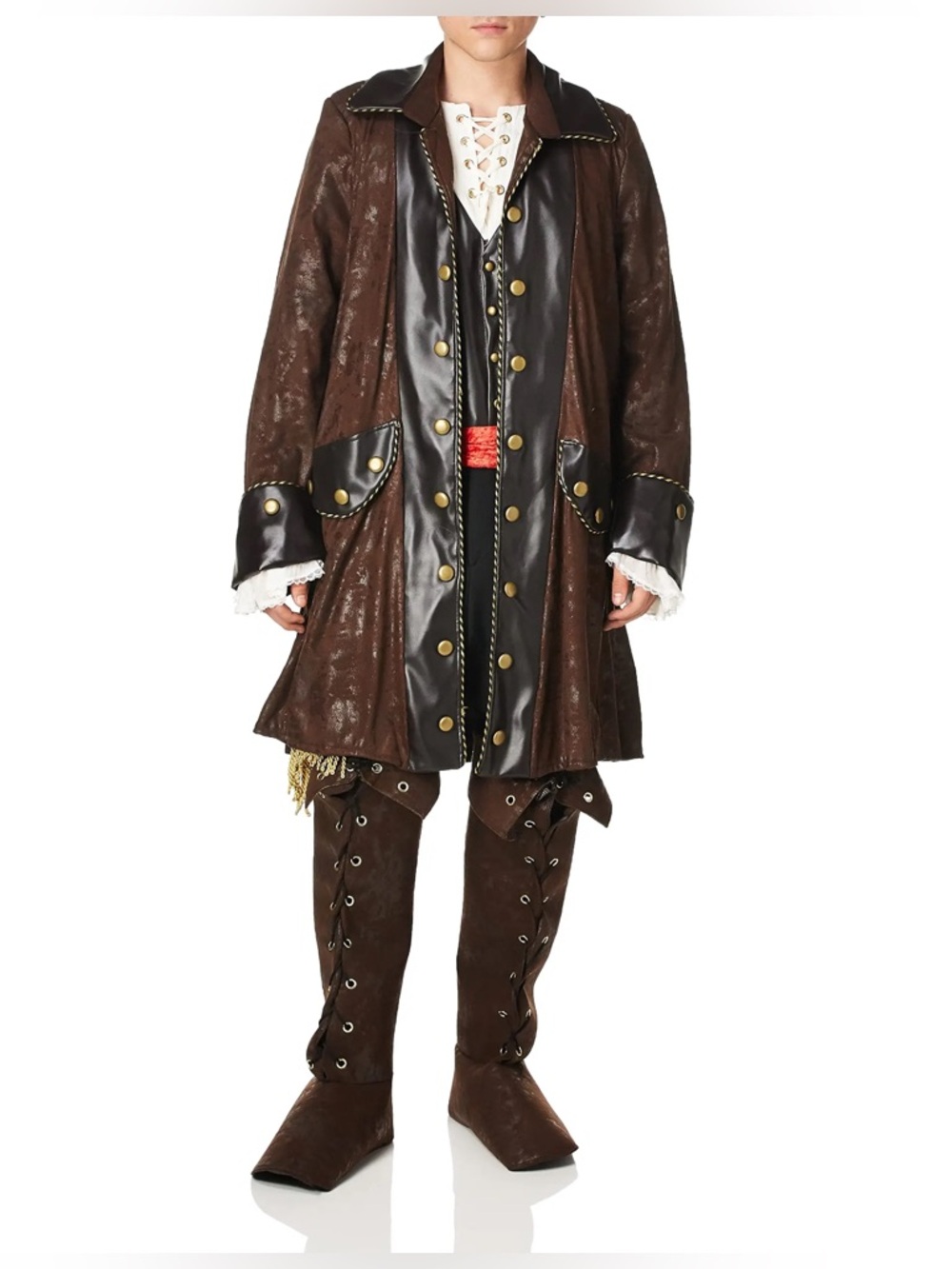 Rubie’s Grand Heritage Caribbean Pirate Costume Jacket Only Deluxe Brown Coat